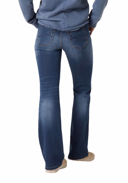 TIMEZONE Damen Jeans SLIM LISATZ - Mid Waist - Slim Fit - Bootcut Leg - Blau - Riders Blue Wash TIMEZONE Damen Jeans SLIM LISATZ - Mid Waist - Slim Fit - Bootcut Leg - Blau - Riders Blue Wash