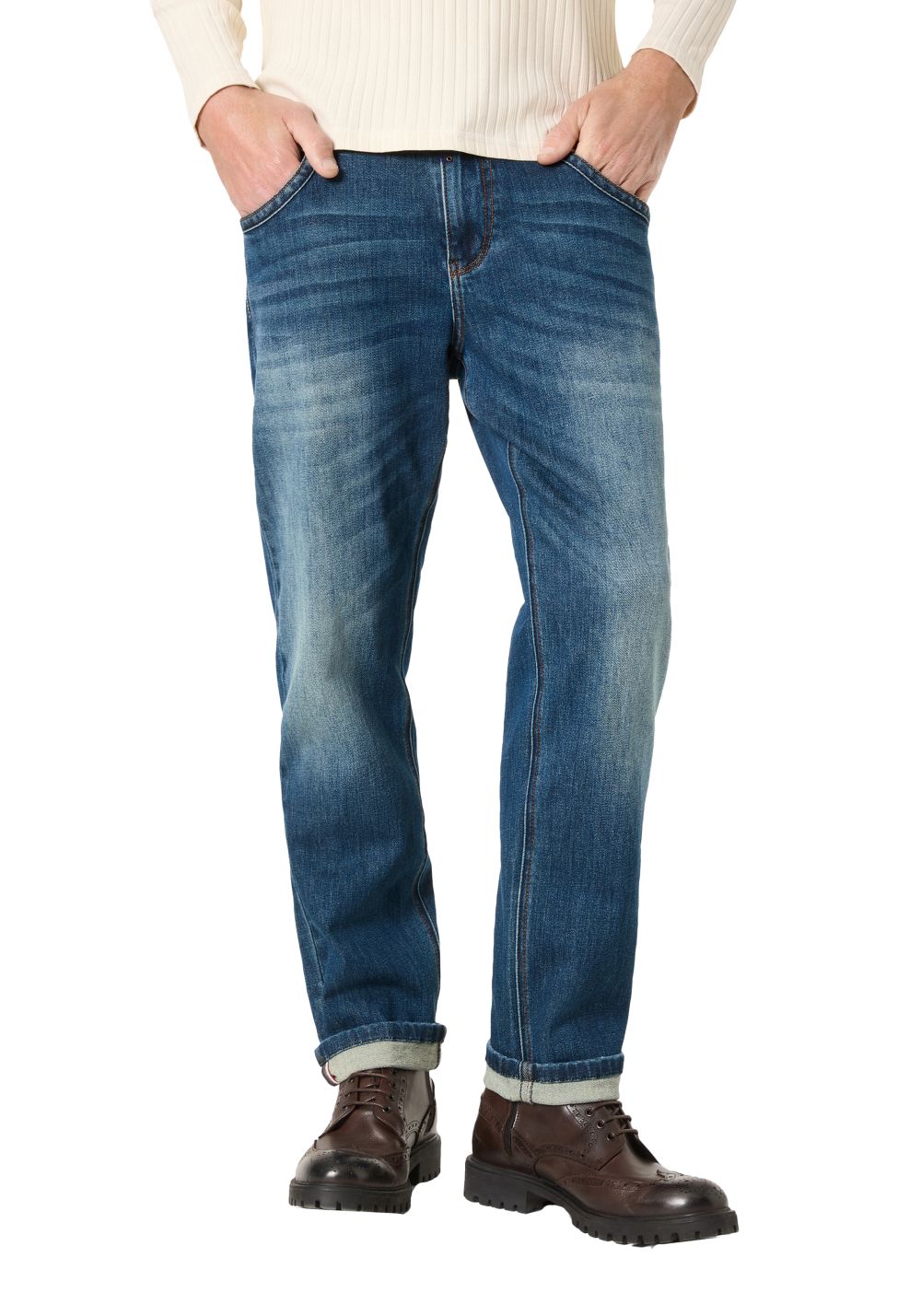 TIMEZONE Herren Jeans REGULAR JACKTZ - Regular Fit - Mid Waist - Blau