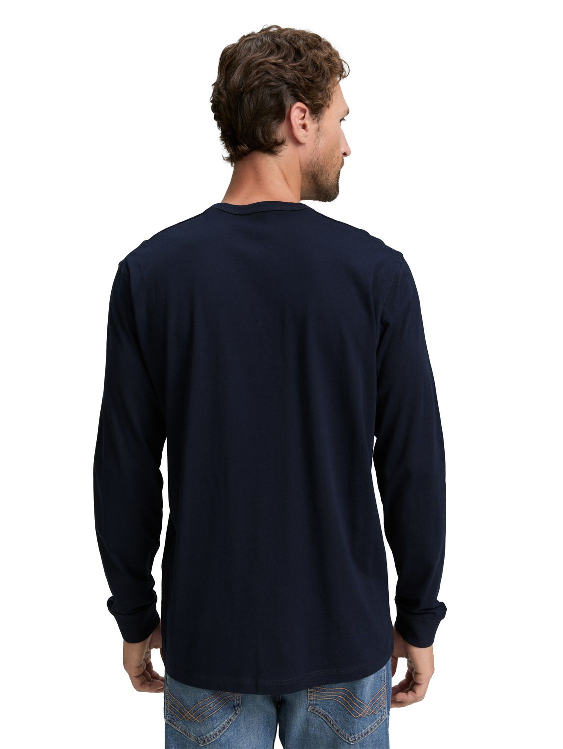 Tom Tailor Herren Langarmshirt BASIC LONGSLEEVE - Regular Fit günstig online kaufen