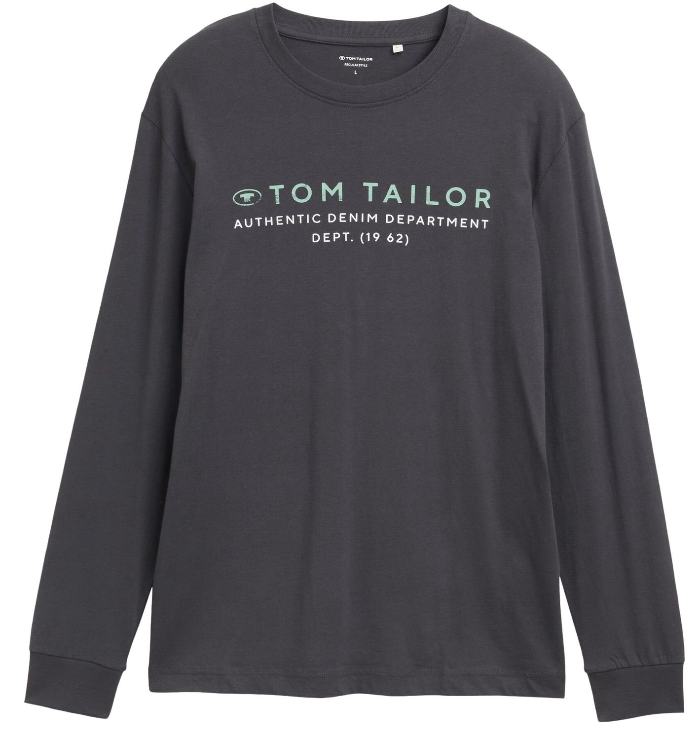 Tom Tailor Herren Langarmshirt PRINTED LONGSLEEVE - Regular Fit günstig online kaufen