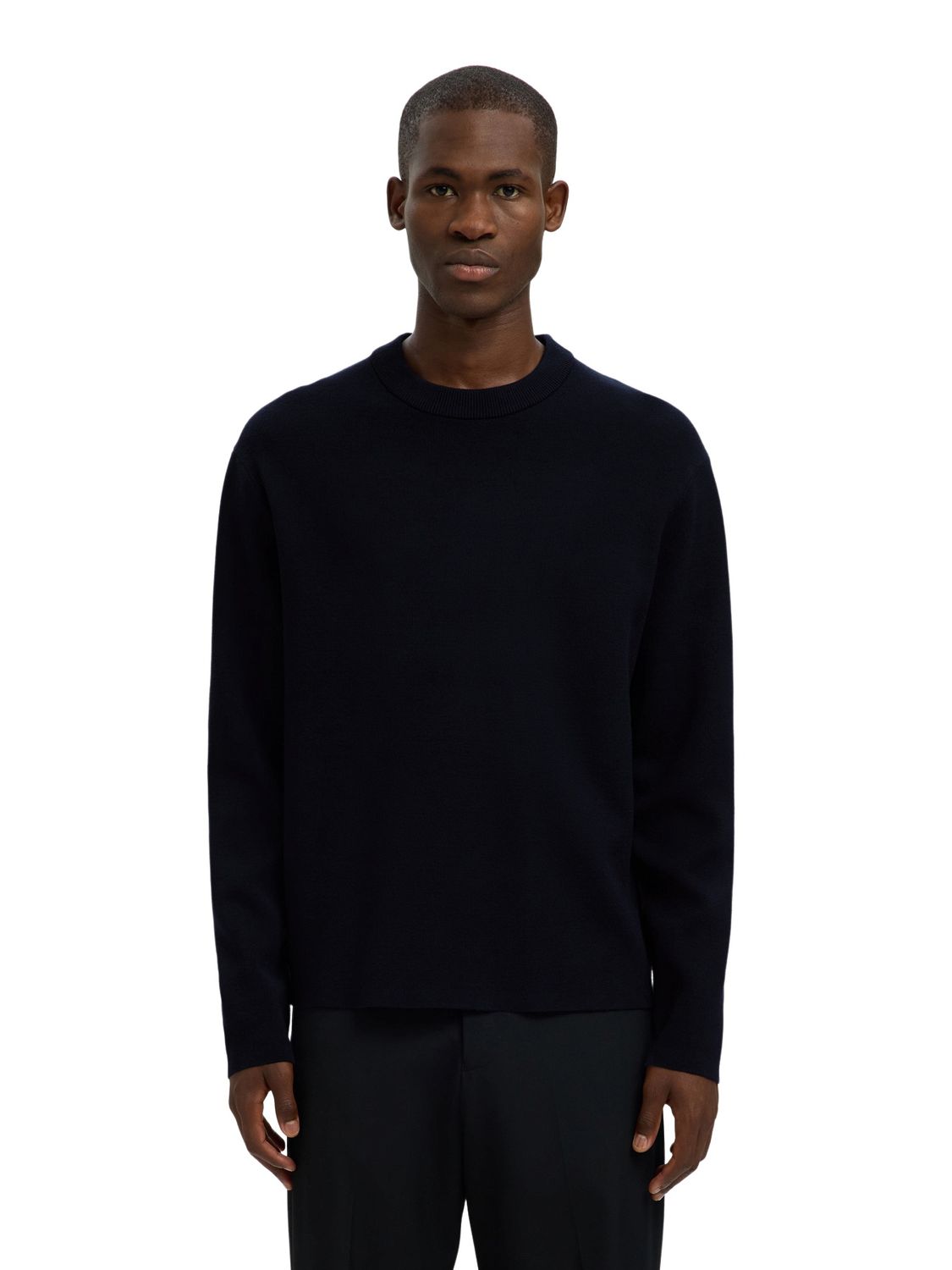 Selected Herren Rundhals Pullover SLHTELLER FN RELAXED CREW NECK - Relaxed günstig online kaufen