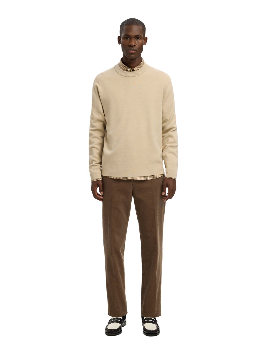 Selected Herren Rundhals Pullover SLHTELLER FN RELAXED CREW NECK - Relaxed günstig online kaufen