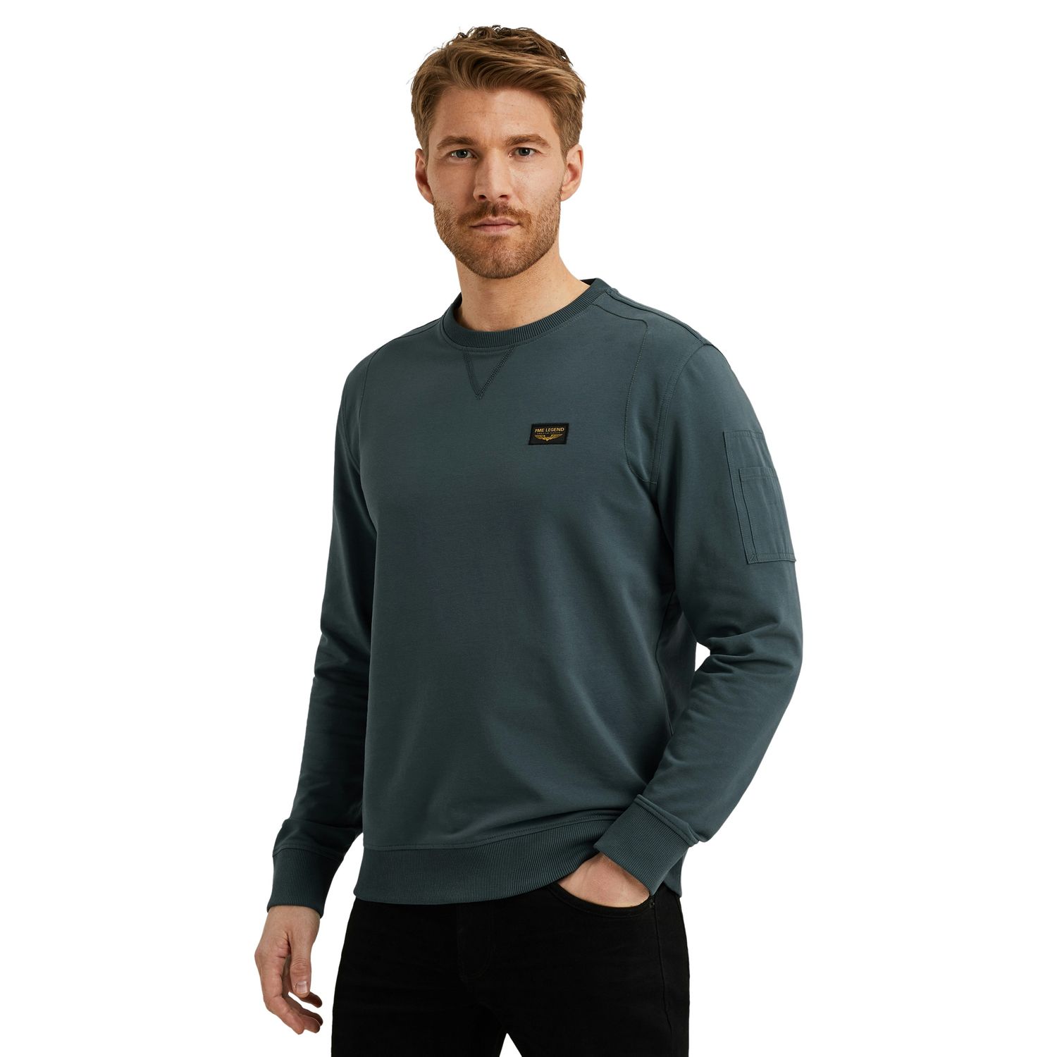 PME-Legend Herren Sweatshirt CREWNECK AMERICAN CLASSIC - Regular Fit
