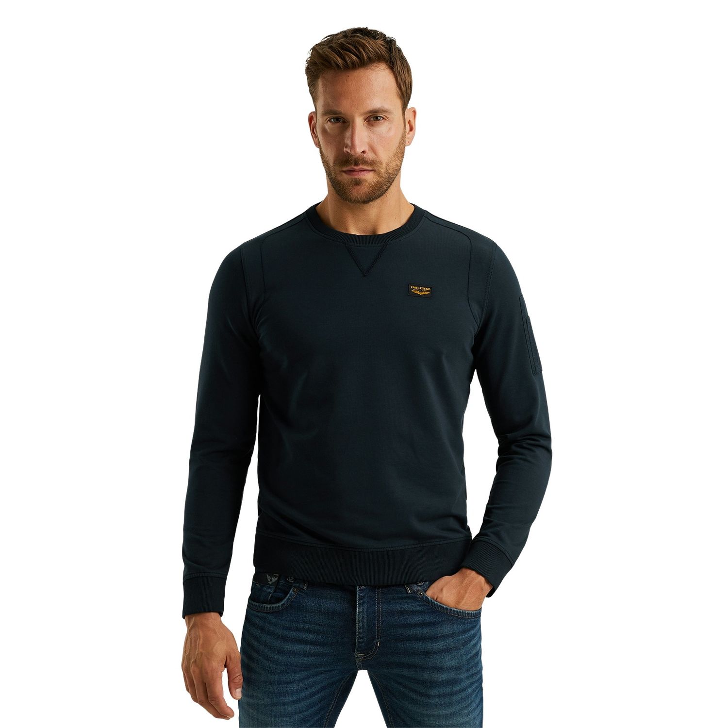 PME-Legend Herren Sweatshirt CREWNECK AMERICAN CLASSIC - Regular Fit