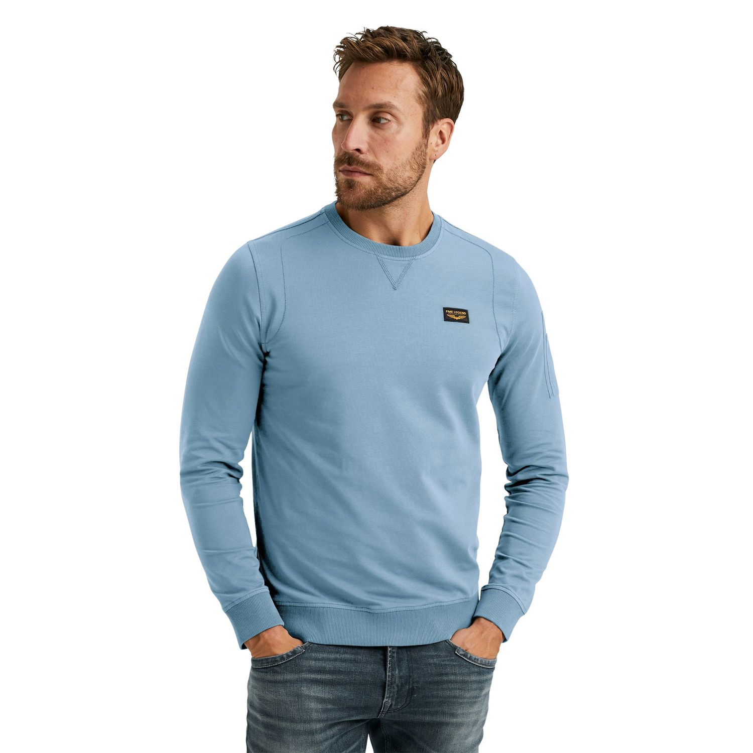 PME-Legend Herren Sweatshirt CREWNECK AMERICAN CLASSIC - Regular Fit günstig online kaufen