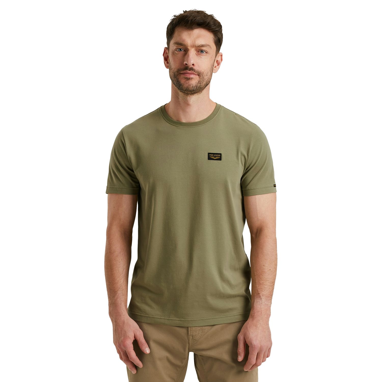 PME Legend Herren Rundhals T-Shirt SHORT SLEEVE R-NECK AMERICAN CLASSIC - Regular Fit