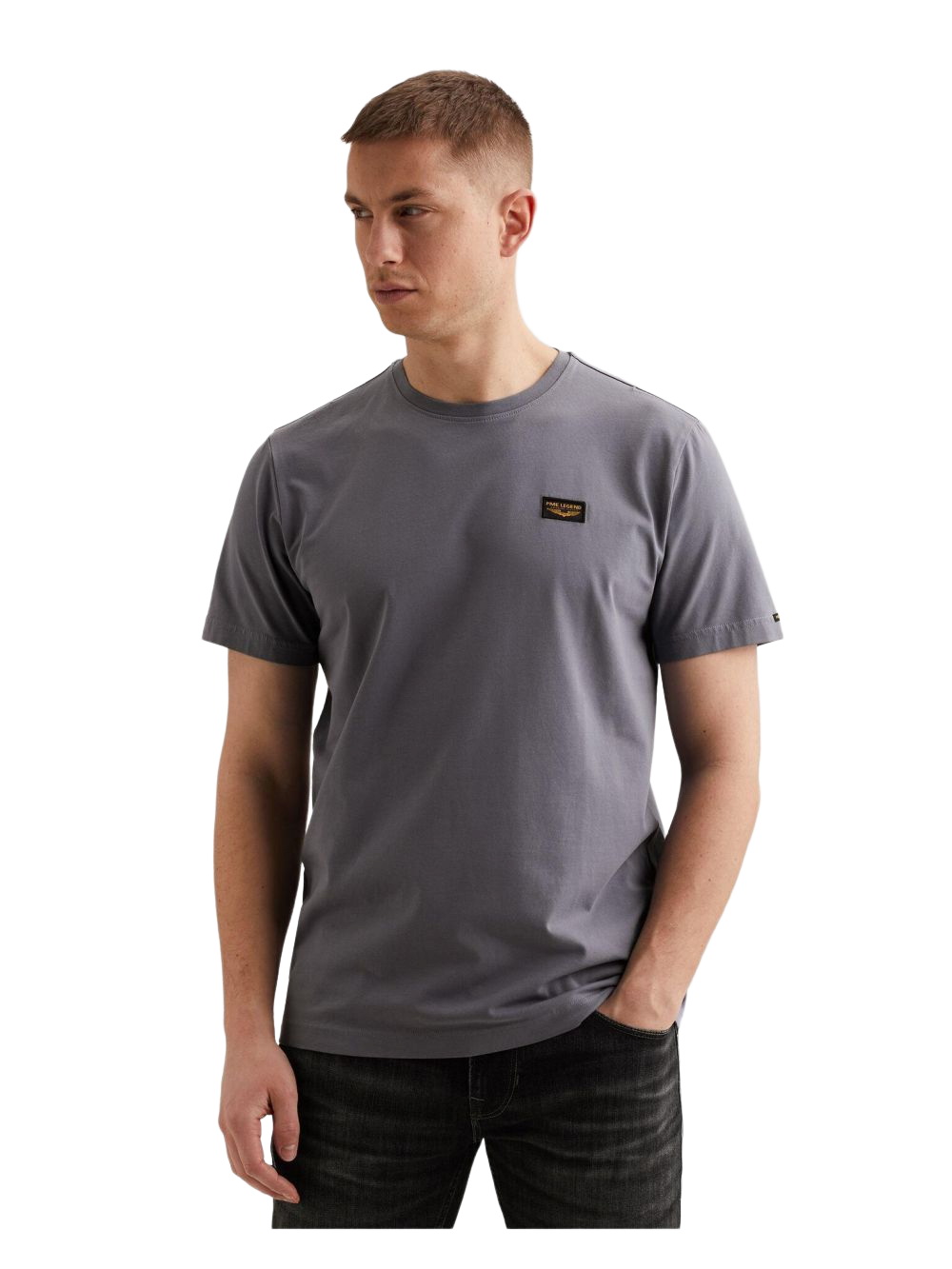 PME Legend Herren Rundhals T-Shirt SHORT SLEEVE R-NECK AMERICAN CLASSIC - Regular Fit