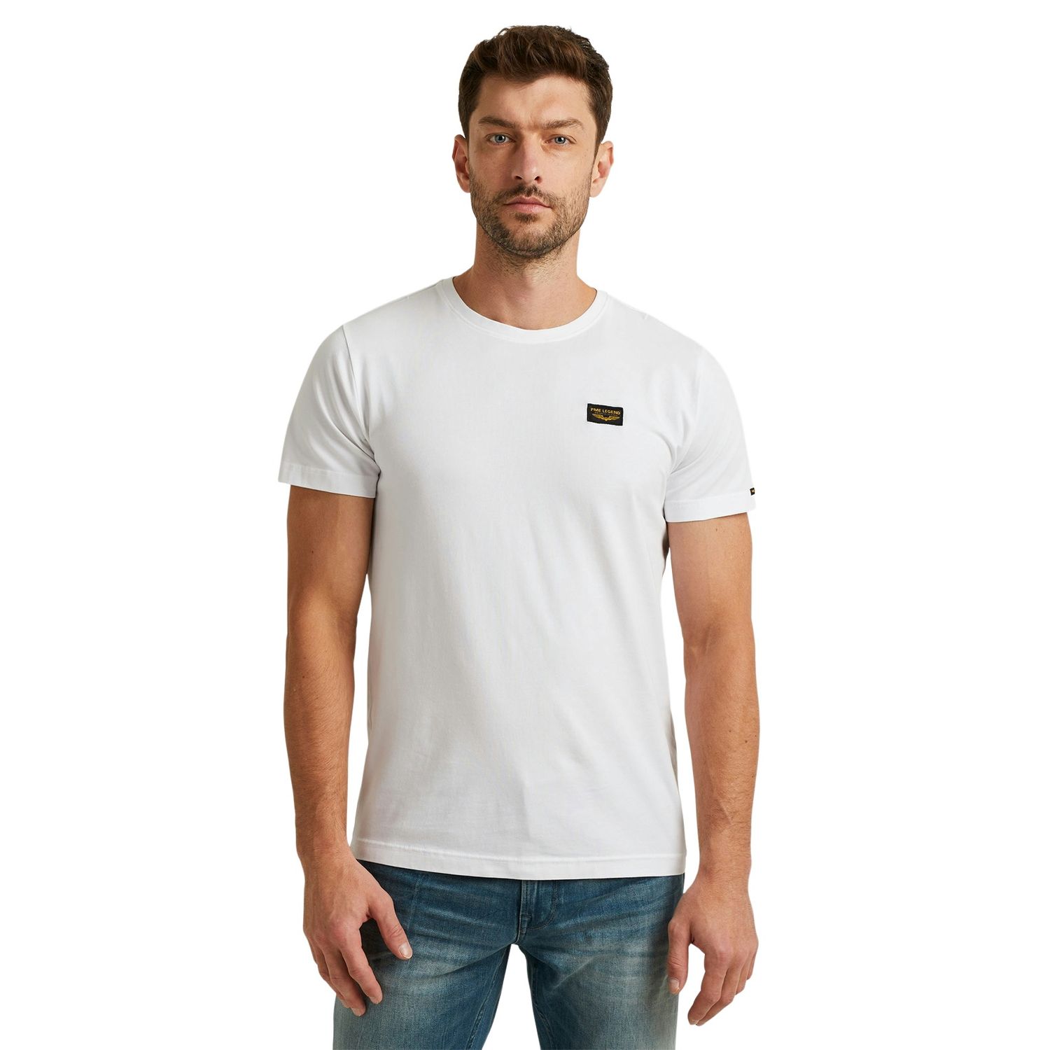 PME Legend Herren Rundhals T-Shirt SHORT SLEEVE R-NECK AMERICAN CLASSIC - Regular Fit