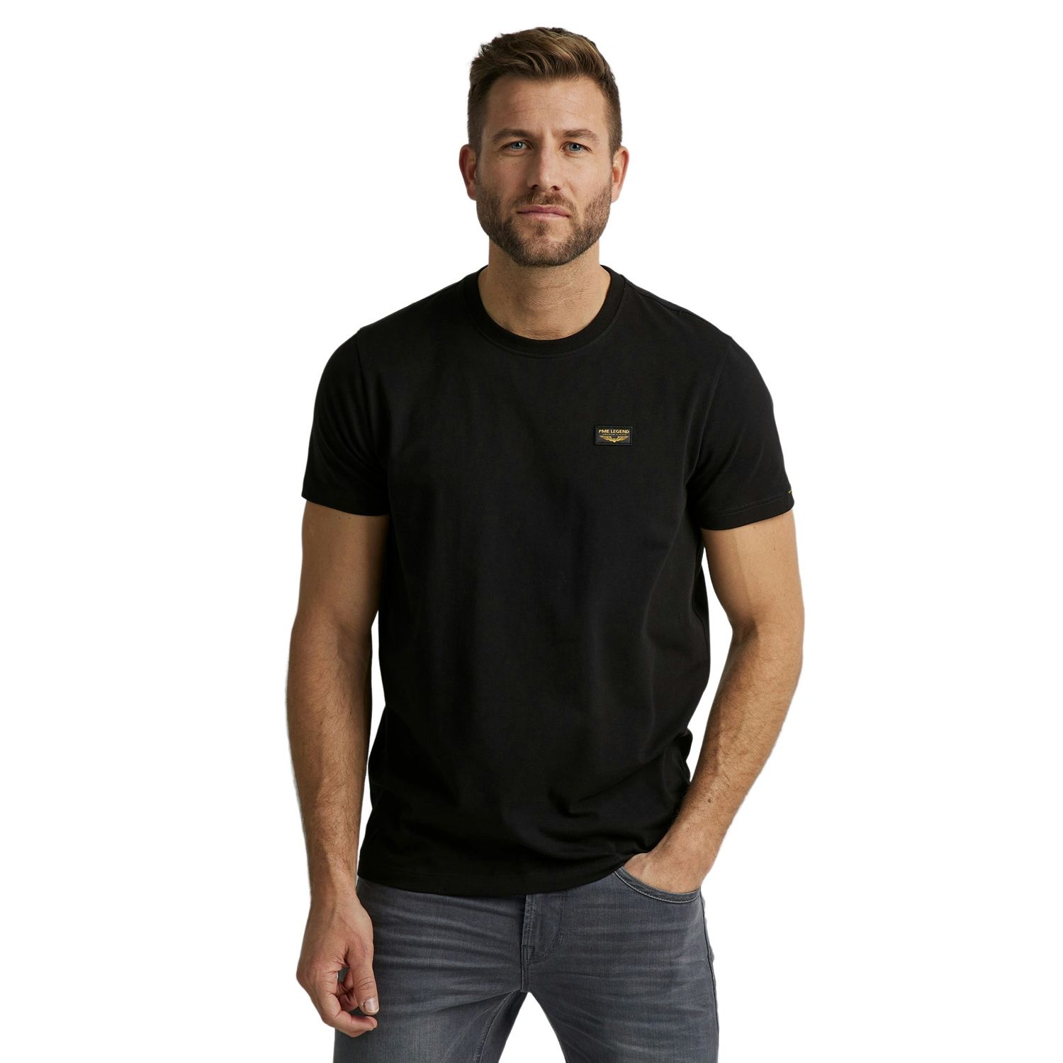 Thumbnail - PME Legend Herren Rundhals T-Shirt SHORT SLEEVE R-NECK AMERICAN CLASSIC - Regular Fit