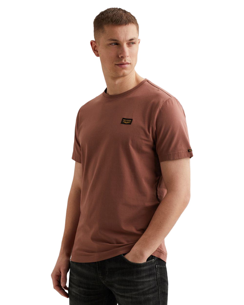 PME Legend Herren Rundhals T-Shirt SHORT SLEEVE R-NECK AMERICAN CLASSIC - Regular Fit