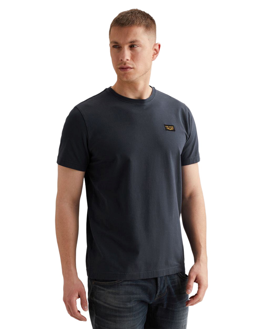 PME Legend Herren Rundhals T-Shirt SHORT SLEEVE R-NECK AMERICAN CLASSIC - Regular Fit