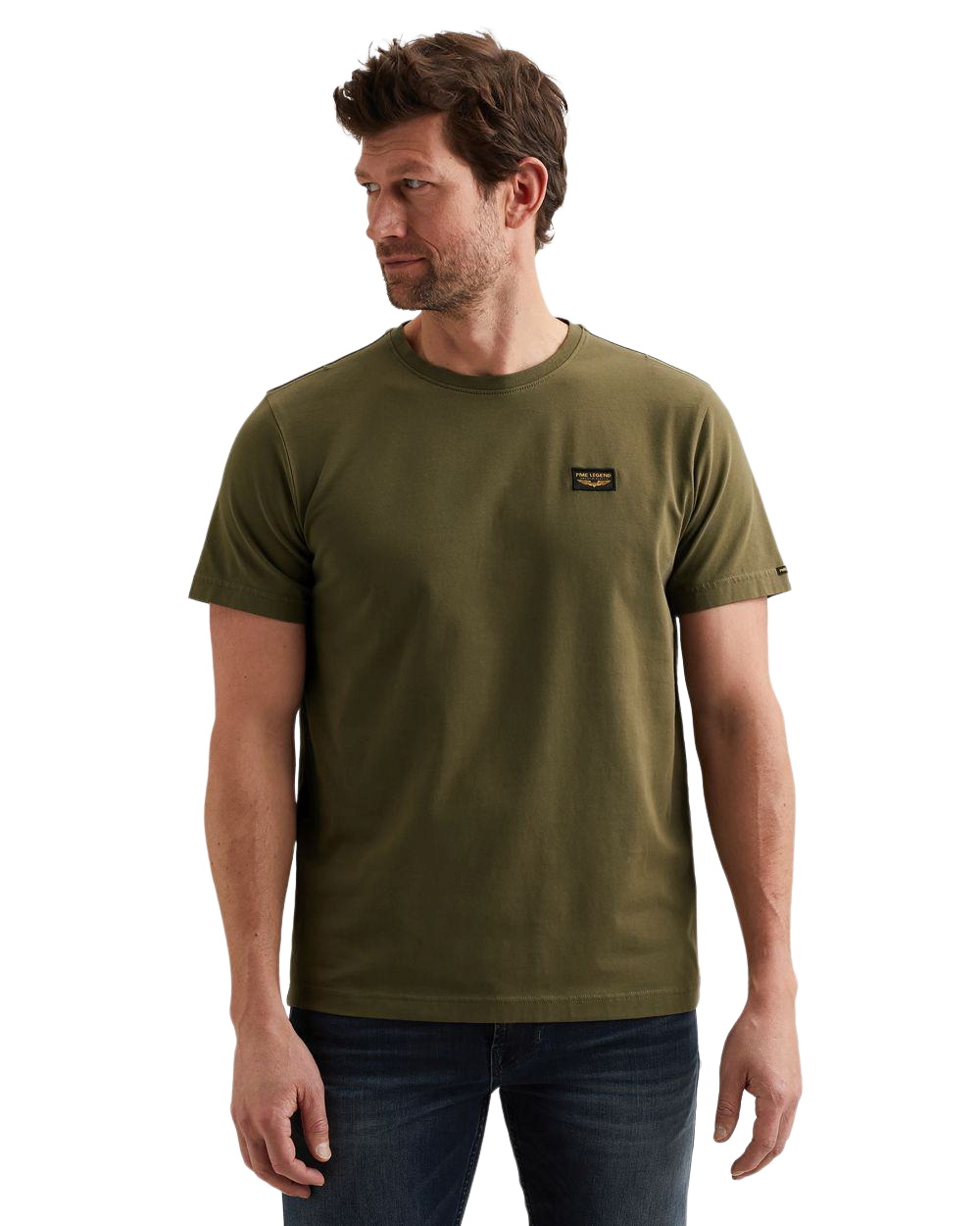 PME Legend Herren Rundhals T-Shirt SHORT SLEEVE R-NECK AMERICAN CLASSIC - R günstig online kaufen