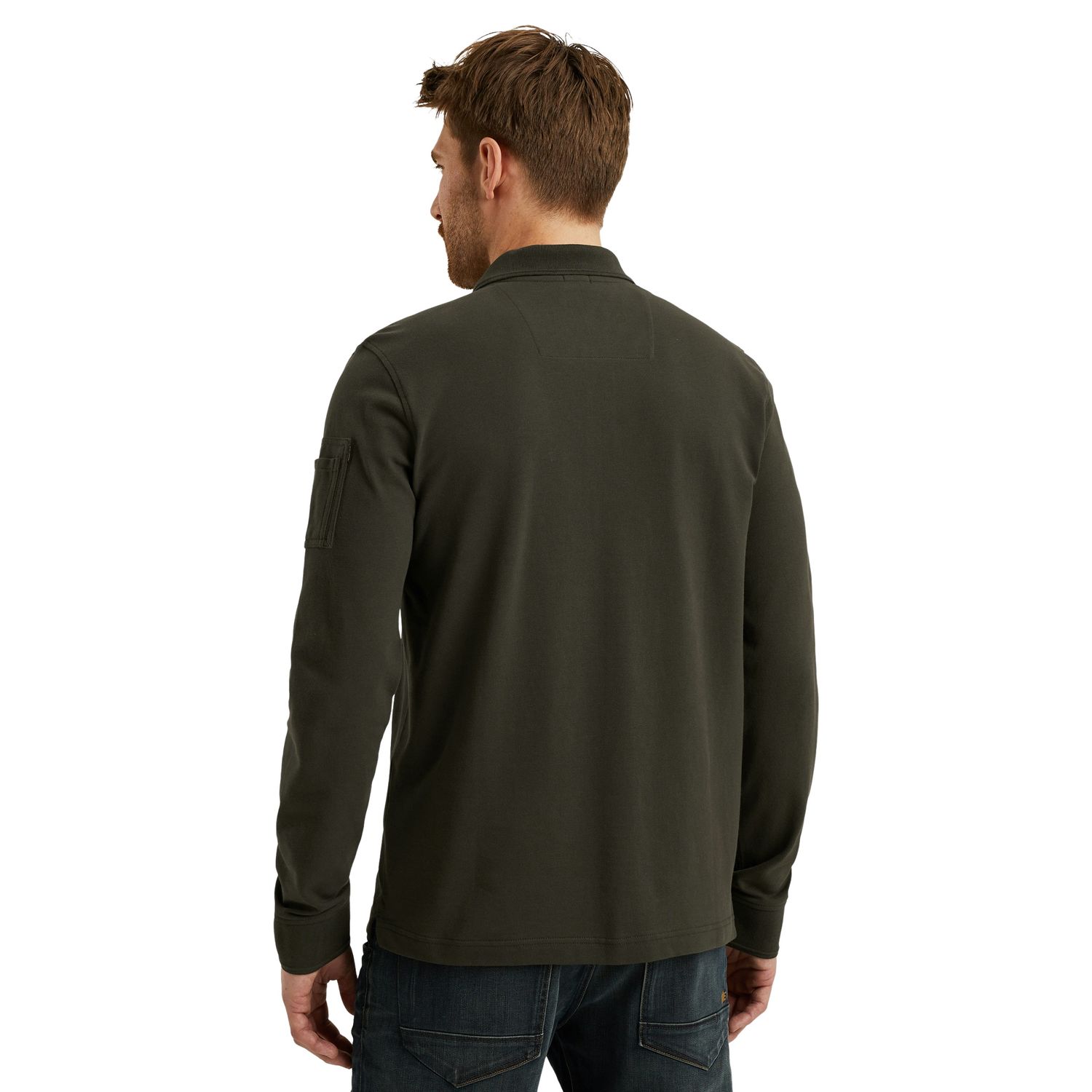 PME Legend Herren Poloshirt LONG SLEEVE POLO AMERICAN CLASSIC - Regular Fit günstig online kaufen