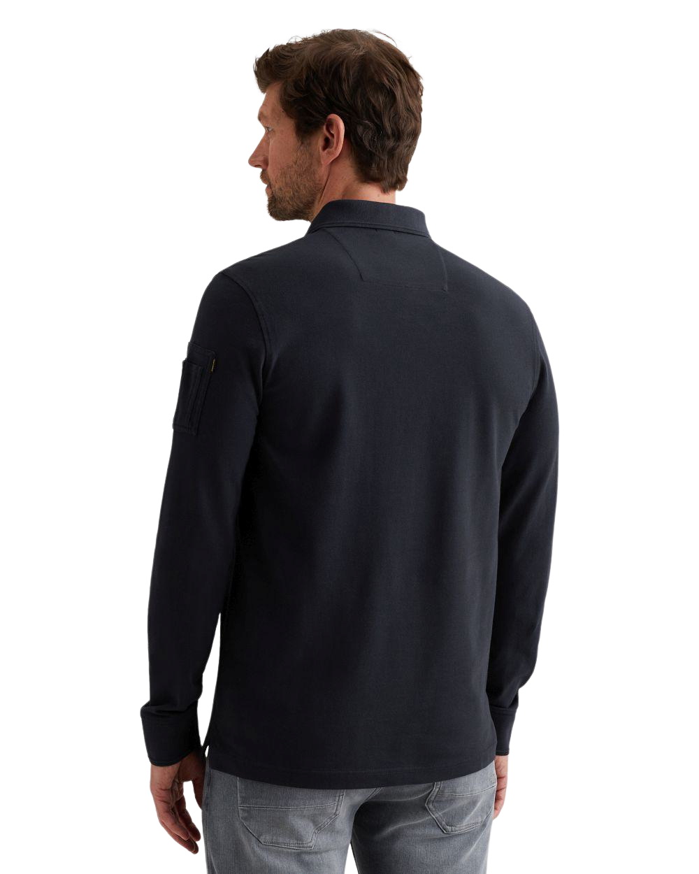 PME Legend Herren Poloshirt LONG SLEEVE POLO AMERICAN CLASSIC - Regular Fit günstig online kaufen