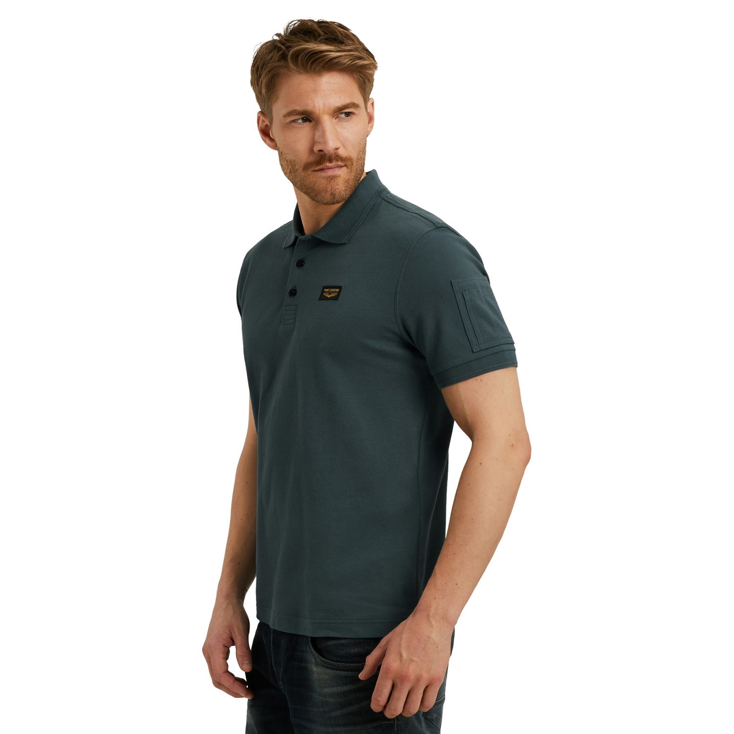 PME Legend Herren Poloshirt SHORT SLEEVE POLO AMERICAN CLASSIC - Regular Fi günstig online kaufen