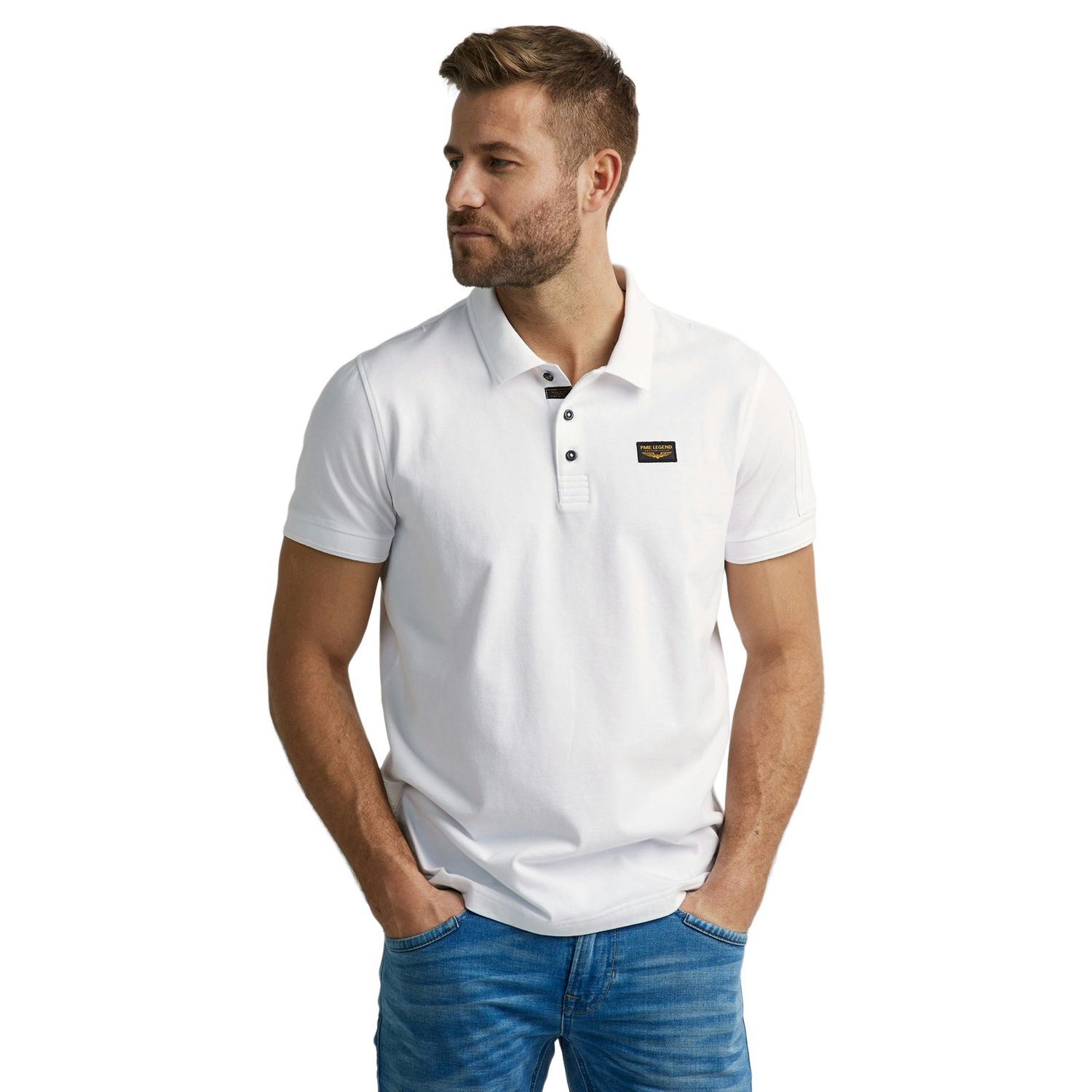 Thumbnail - PME Legend Herren Poloshirt SHORT SLEEVE POLO AMERICAN CLASSIC - Regular Fit
