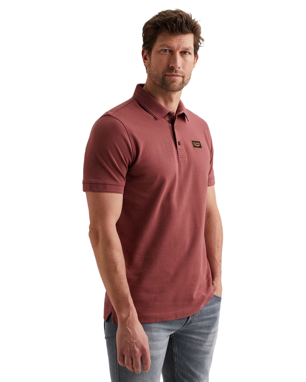 PME Legend Herren Poloshirt SHORT SLEEVE POLO AMERICAN CLASSIC - Regular Fi günstig online kaufen