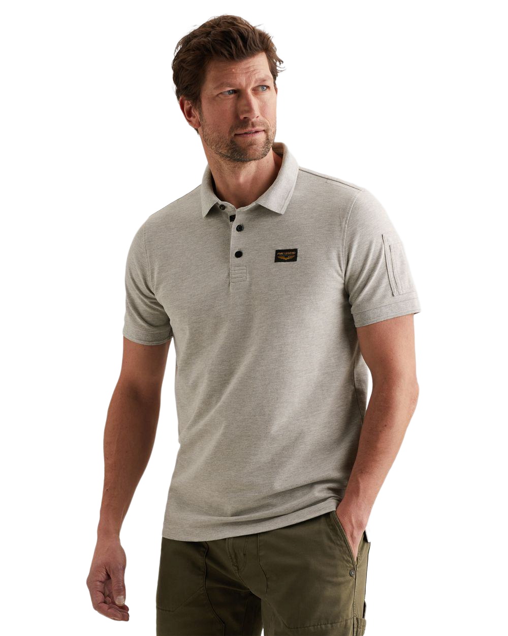 PME Legend Herren Poloshirt SHORT SLEEVE POLO AMERICAN CLASSIC - Regular Fi günstig online kaufen