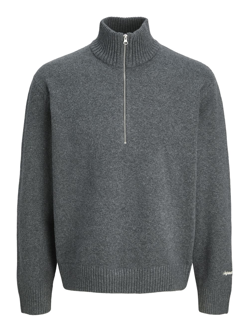 Jack & Jones Herren Strickpullover JORNORREBRO KNIT HALF ZIP - Relaxed Fit günstig online kaufen