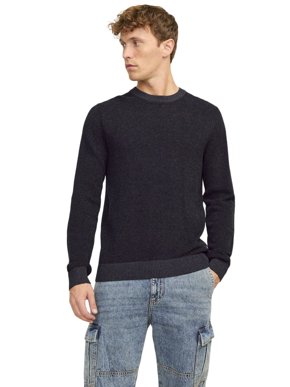 Jack & Jones Herren Rundhals Strickpullover JJEGLOBE KNIT CREW NECK - Regul günstig online kaufen