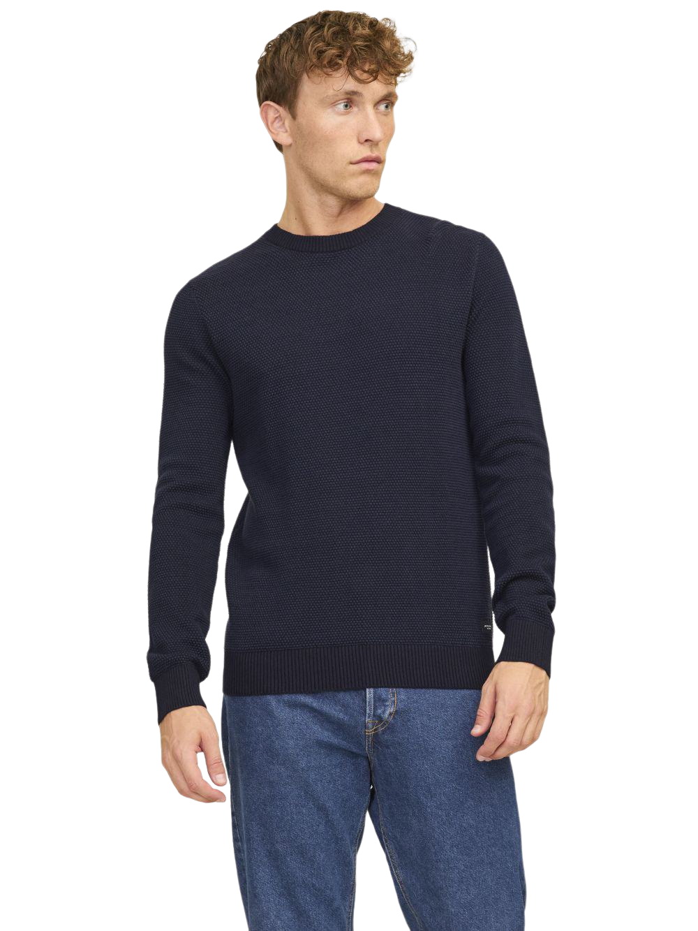 Jack & Jones Herren Rundhals Strickpullover JJEGLOBE KNIT CREW NECK - Regul günstig online kaufen