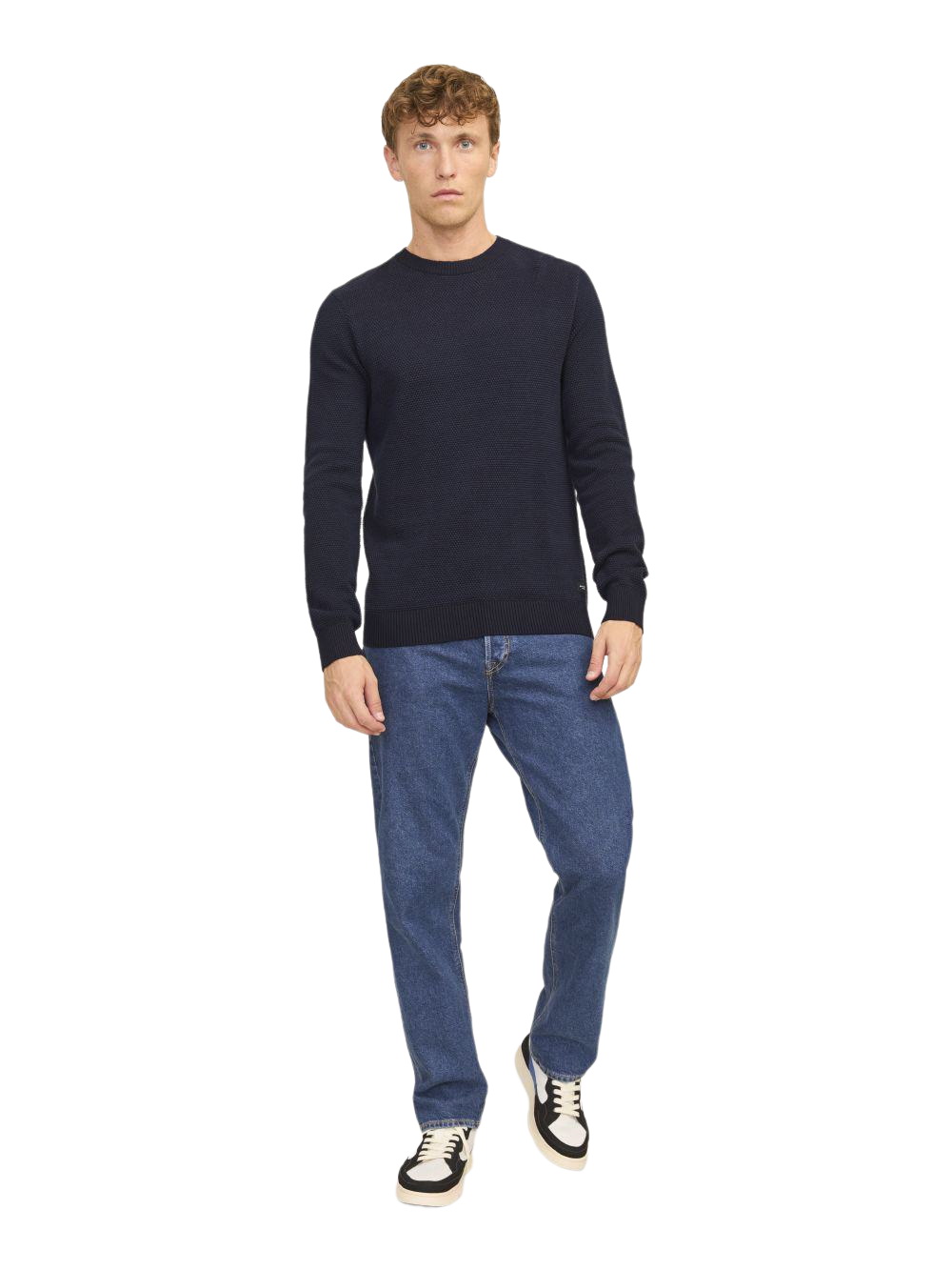 Jack & Jones Herren Rundhals Strickpullover JJEGLOBE KNIT CREW NECK - Regul günstig online kaufen