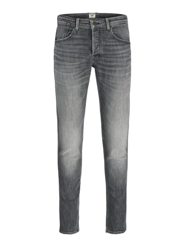 Jack & Jones Herren Jeans JJIGLENN JJDENVER - Low Waist - Slim Fit - Schwarz