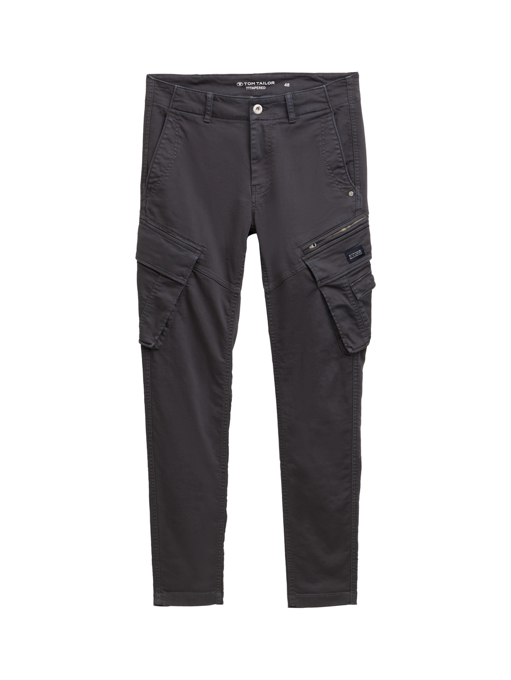 Tom Tailor Herren Cargohose TAPERED SWEAT CARGO - Mid Waist - Tapered Fit günstig online kaufen