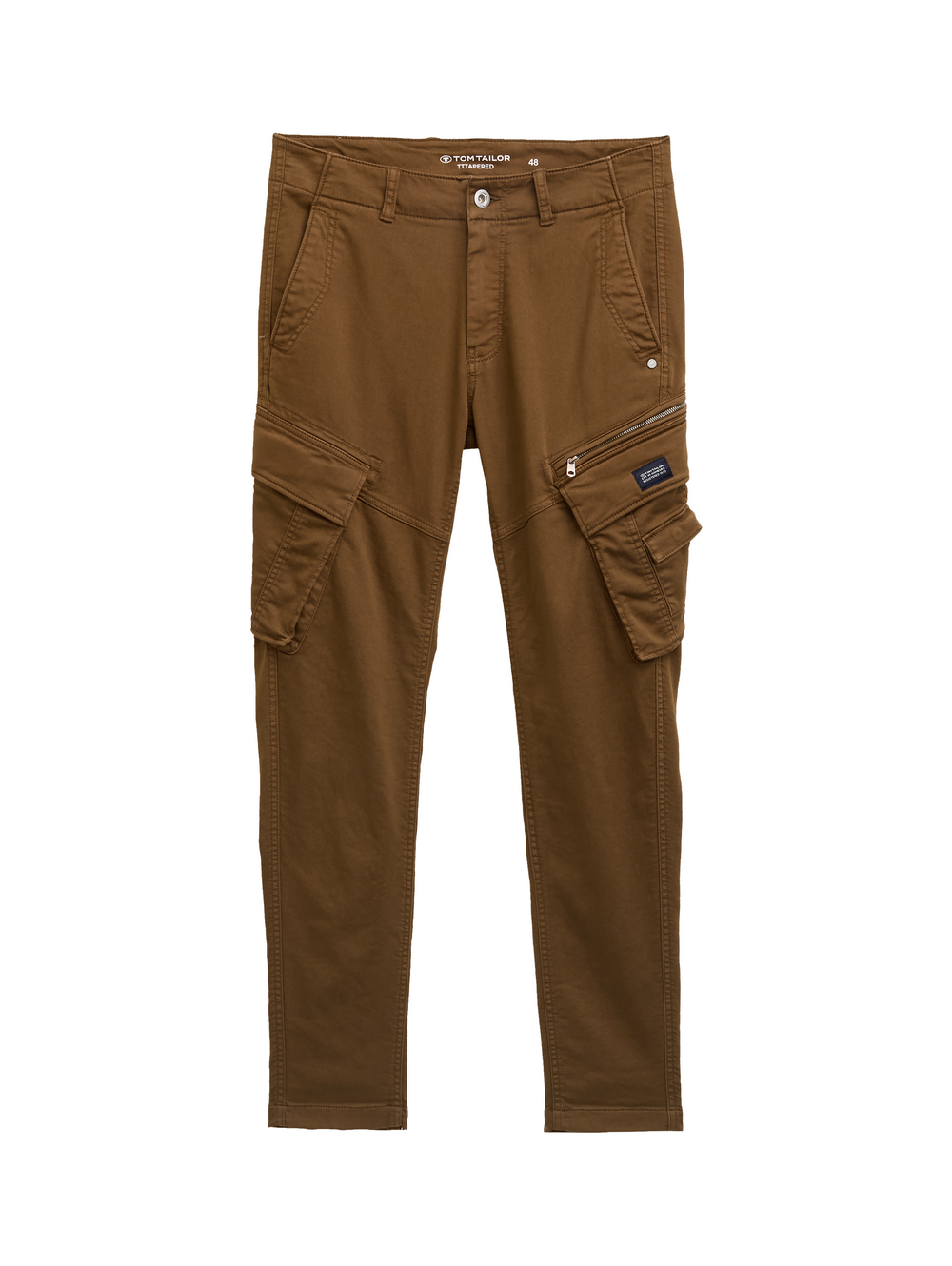 Tom Tailor Herren Cargohose TAPERED SWEAT CARGO - Mid Waist - Tapered Fit günstig online kaufen