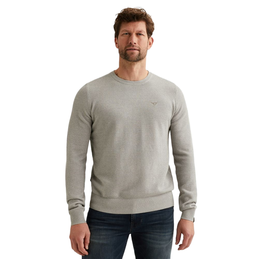 PME Legend Herren Rundhals Pullover R-NECK COTTON MODAL - Regular Fit günstig online kaufen