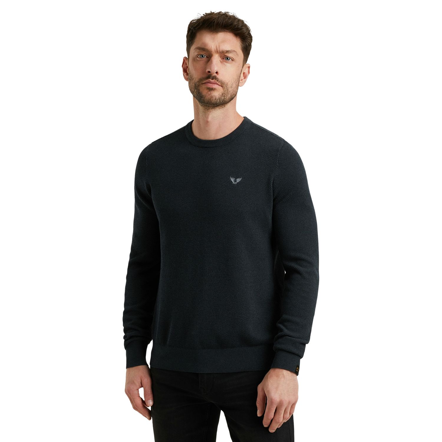 PME Legend Herren Rundhals Pullover R-NECK COTTON MODAL - Regular Fit günstig online kaufen