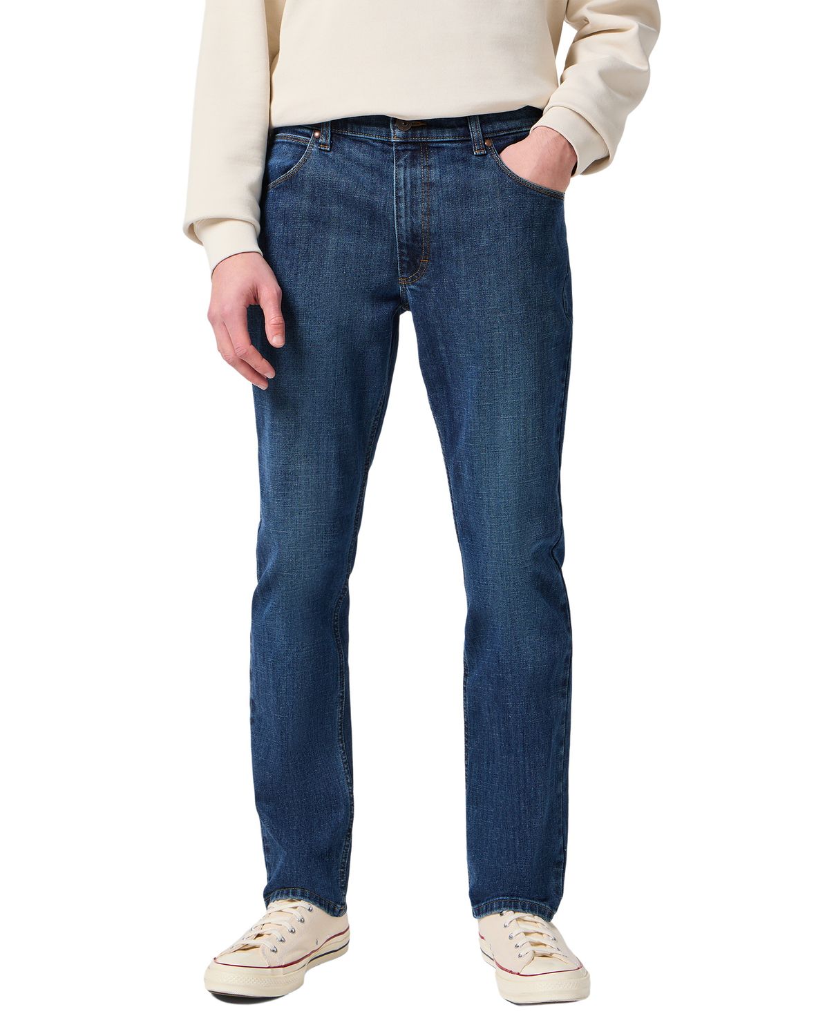 Thumbnail - Wrangler Herren Jeans REGULAR - Mid Waist - Regular Fit - Blau Schwarz