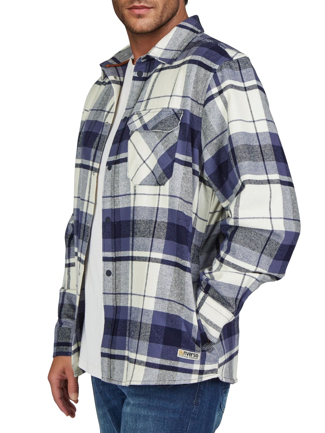 riverso Overshirt Herren langarm Hemd Regular Fit RIVVincent günstig online kaufen