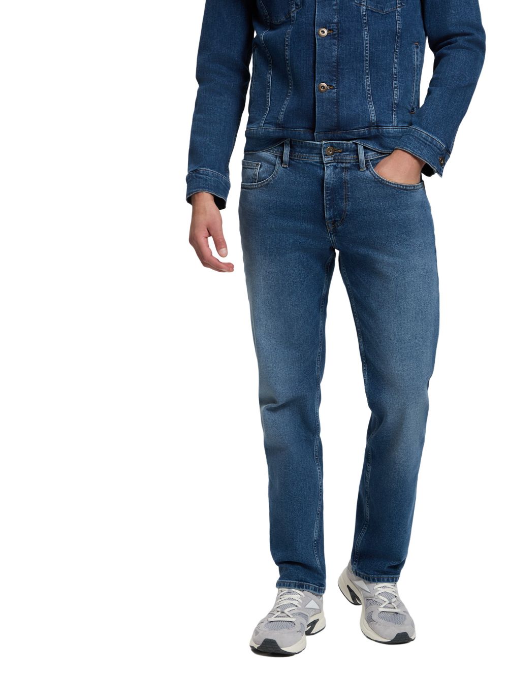Cross Jeans Herren Jeans ANTONIO - Mid Waist Relaxed Fit - Blau günstig online kaufen