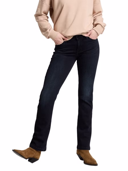 Cross Jeans Damen Jeans LAUREN - High Waist - Bootcut  - Blau Schwarz Cross Jeans Damen Jeans LAUREN - High Waist - Bootcut  - Blau Schwarz