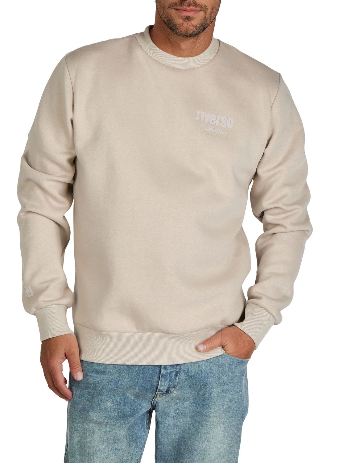 riverso Pullover Herren mit Druck RIVJamie Regular Fit