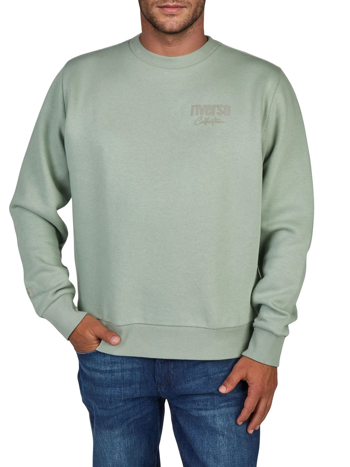 riverso Pullover Herren mit Druck RIVJamie Regular Fit