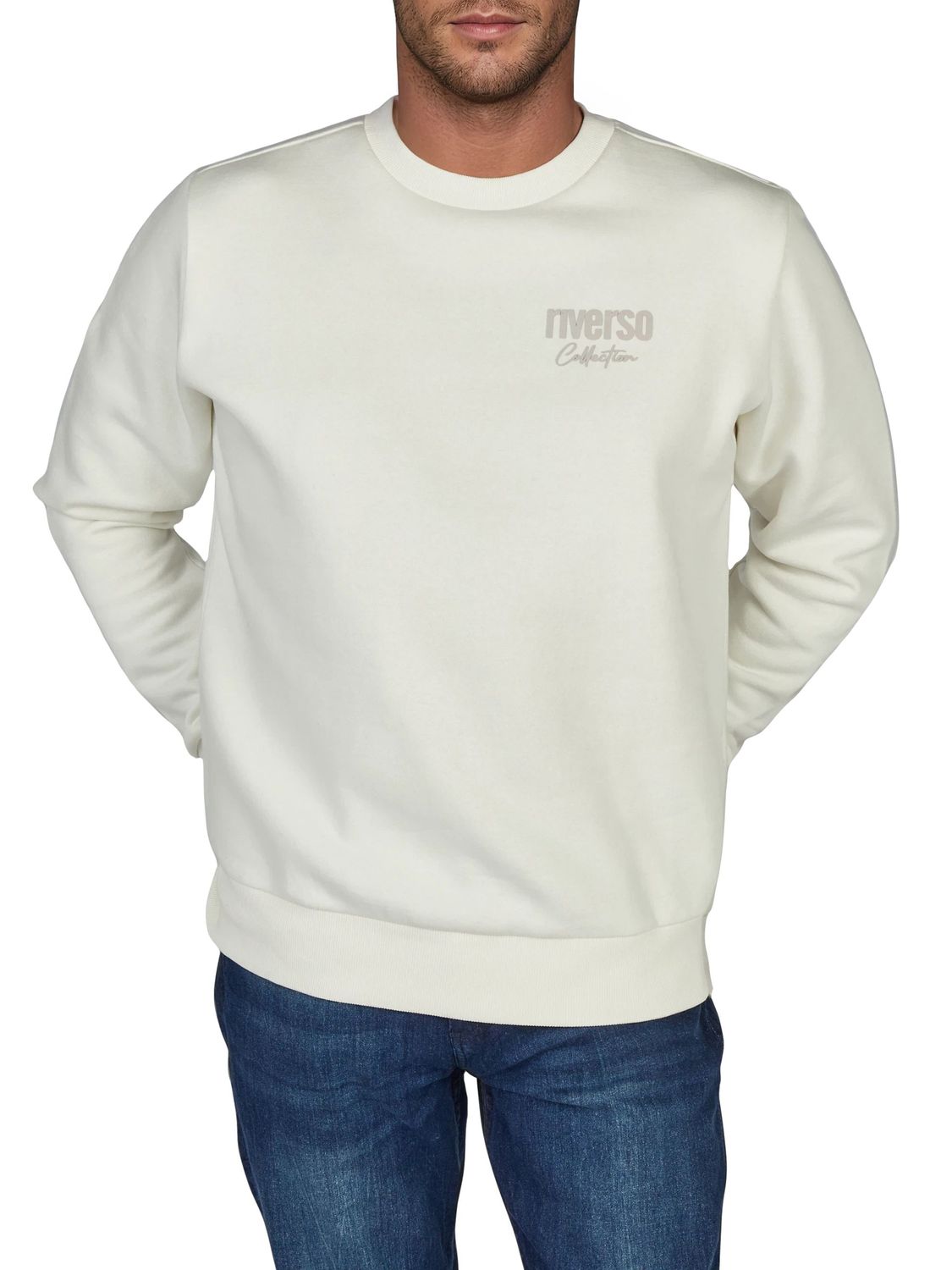 riverso Pullover Herren mit Druck RIVJamie Regular Fit