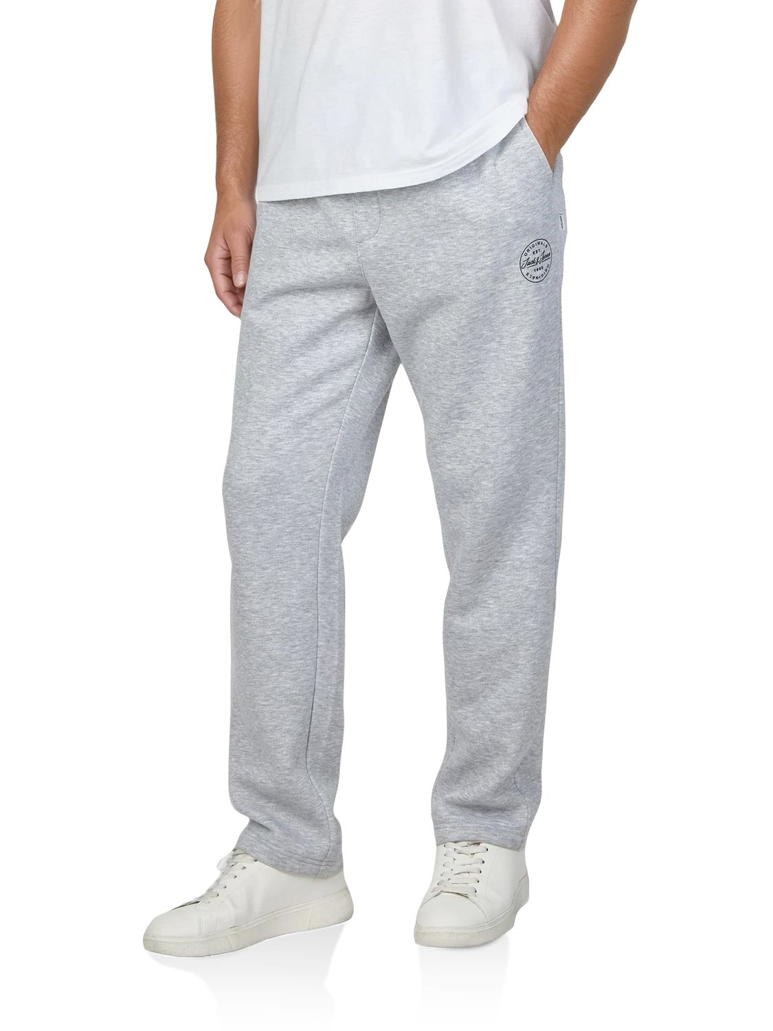 Jack & Jones Jogginghose Herren lang JPSTKANE LANDON UNCUFFED SWT PANTS Relaxed Fit