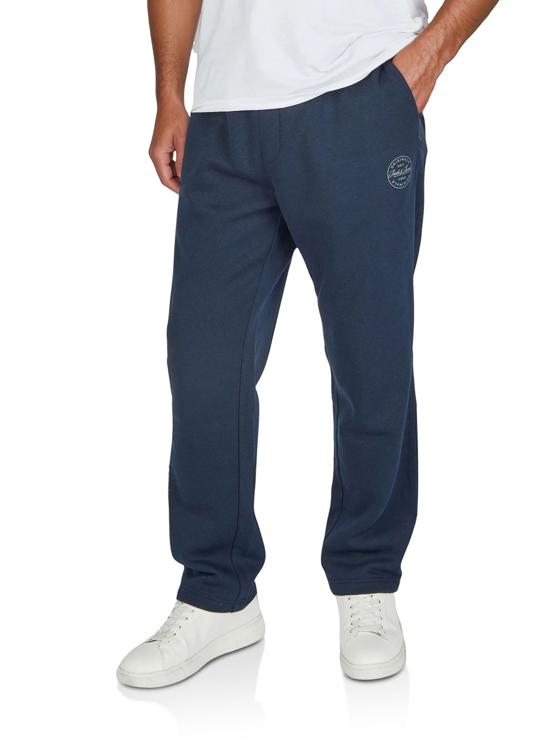Jack & Jones Jogginghose Herren lang JPSTKANE LANDON UNCUFFED SWT PANTS Relaxed Fit