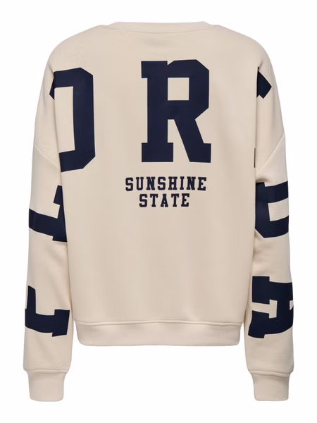 Only Damen Sweatshirt ONLSWEAT L/S BACK/SLEEVE PRINT - Regular Fit Only Damen Sweatshirt ONLSWEAT L/S BACK/SLEEVE PRINT - Regular Fit