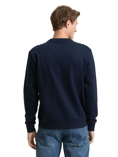 Tom Tailor Herren Rundhals Sweatshirt PRINTED CREW NECK - Regular Fit