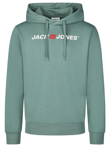 Jack & Jones Hoodie Herren mit Druck JJMORTY Regular Fit
