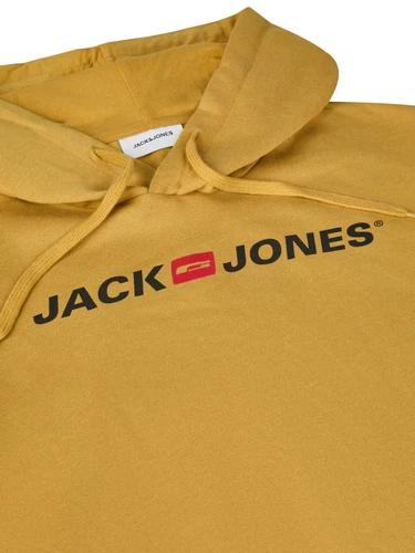 Jack & Jones Hoodie Herren mit Druck JJMORTY Regular Fit