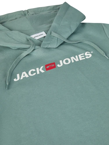 Jack & Jones Hoodie Herren mit Druck JJMORTY Regular Fit