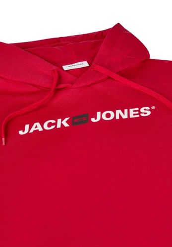 Jack & Jones Hoodie Herren mit Druck JJMORTY Regular Fit