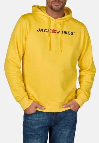 Jack & Jones Hoodie Herren mit Druck JJMORTY Regular Fit