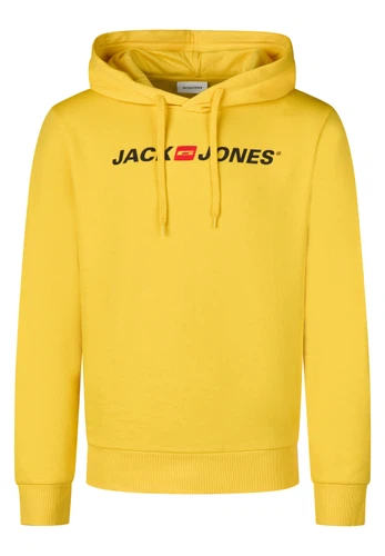 Jack & Jones Hoodie Herren mit Druck JJMORTY Regular Fit