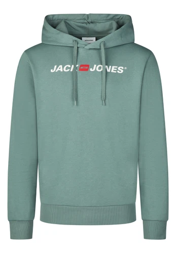 Jack & Jones Hoodie Herren mit Druck JJMORTY Regular Fit
