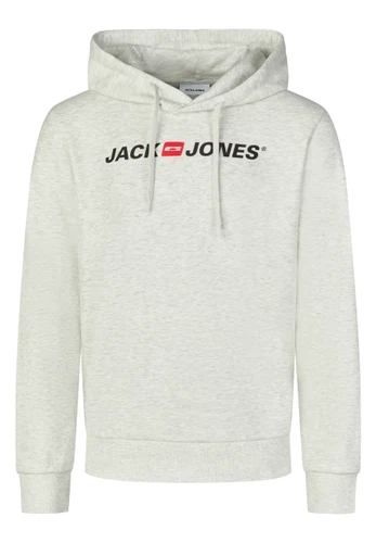 Jack & Jones Hoodie Herren mit Druck JJMORTY Regular Fit